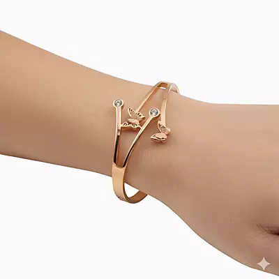 Waterproof Butterfly Bracelet | Anti-Tarnish Stainless Steel Jewelry for Women