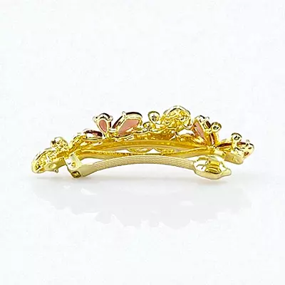 Sparkling Butterfly & Floral Crystal Hair Barrette