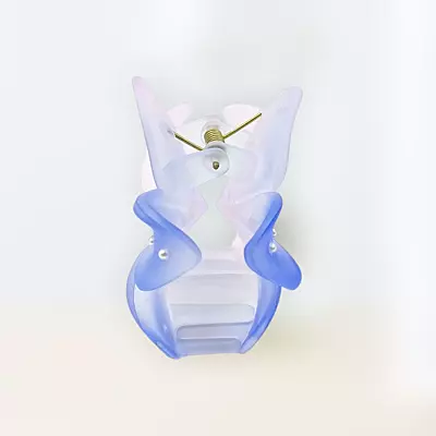 Gradient Flower Hair Claw Clip | Pink & Blue Floral Hair Accessory