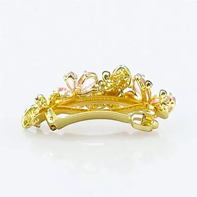 Sparkling Butterfly & Floral Crystal Hair Barrette