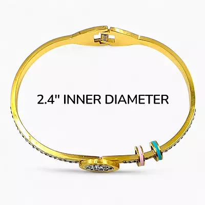 Stylish Oval Motif Bangle Bracelet