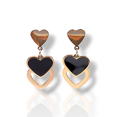 AI286 - Anti Tarnish Heartella Earrings