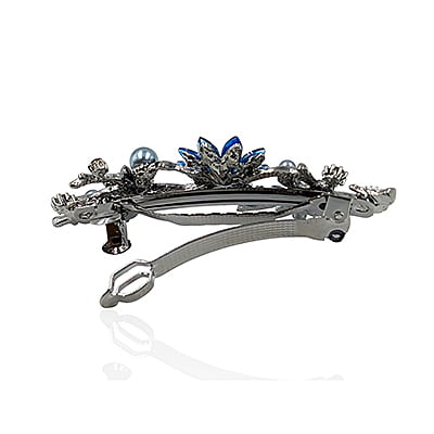 Blue Crystal French Barrette