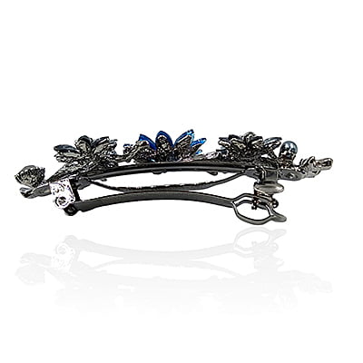 Blue Crystal French Barrette