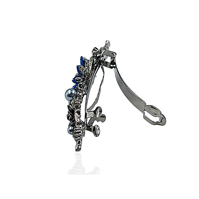 Blue Crystal French Barrette
