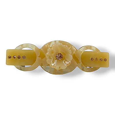 Stylish Belt Yellowish Brown French Barrette Stylish Belt Yellowish Brown French Barrette